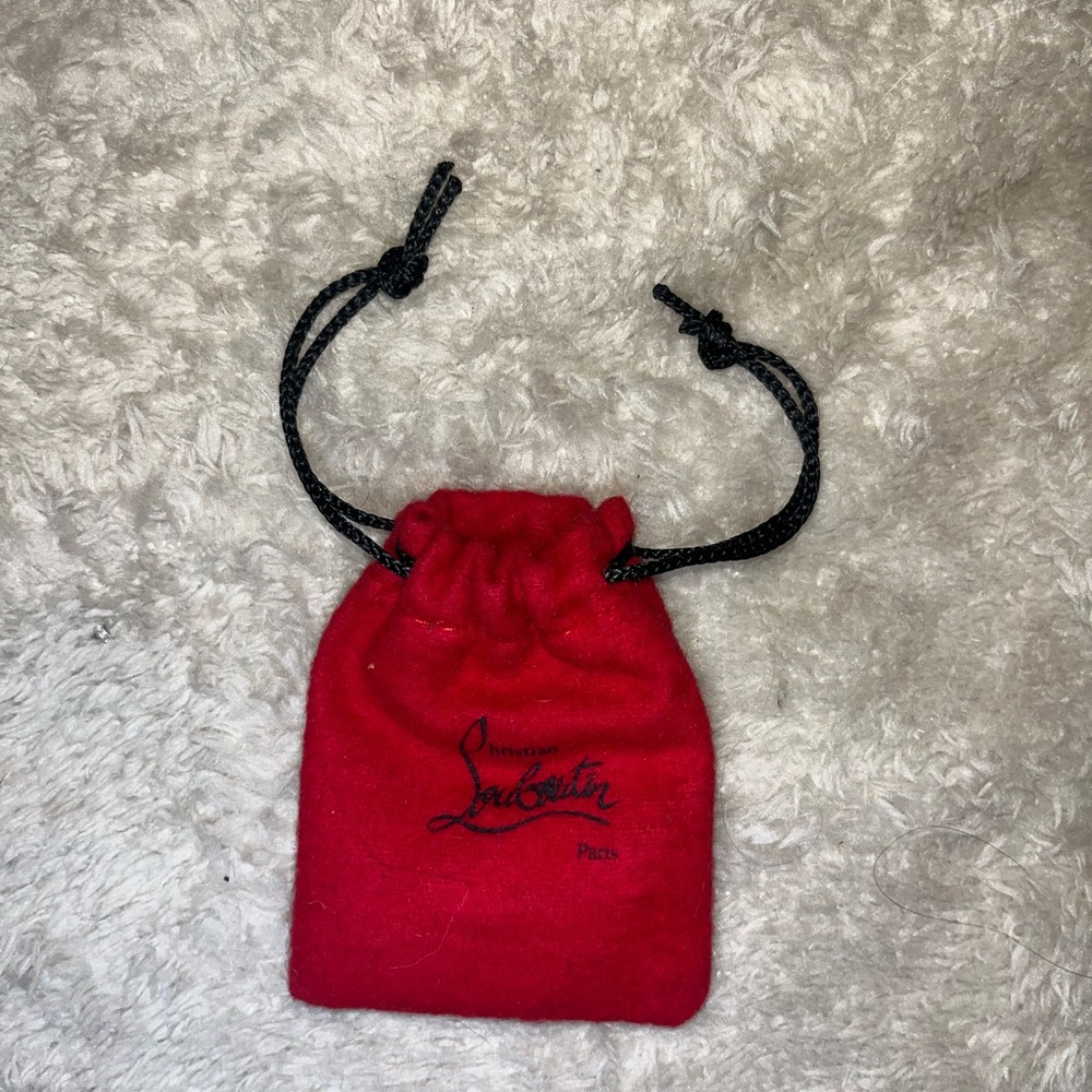 Christian Louboutin Red Velvet Pouch